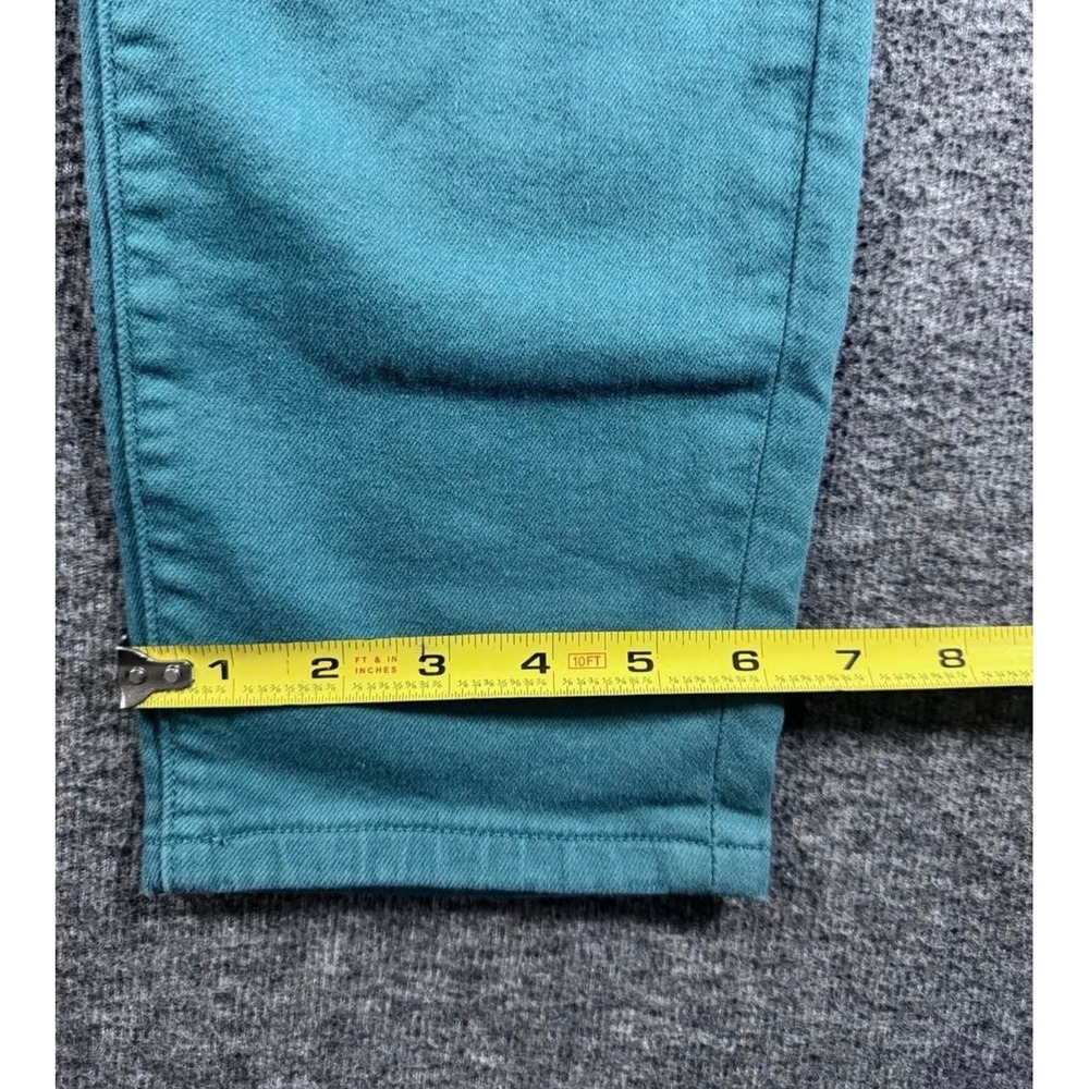 Fossil Vintage Pencil Jeans Womens 29 Pine Green Slim Tapered Denim Pants - Picture 7 of 9